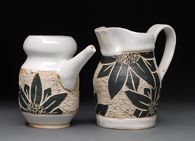 Floral pitcher set